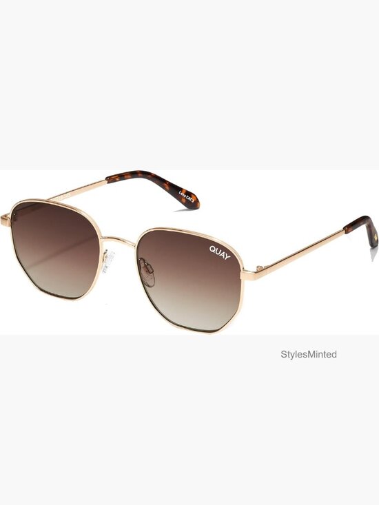 Round Metal Sunglasses with UV Protection, Medium